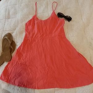 CORAL COLORED dress size med